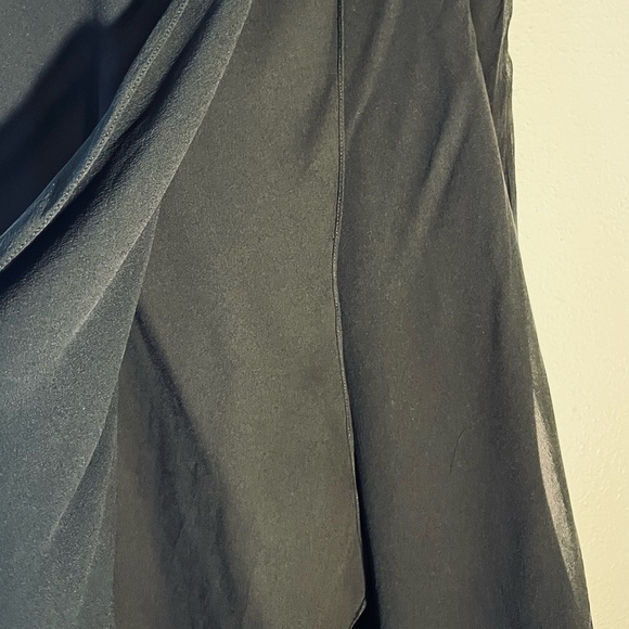 Ralph Lauren Black Silk  Midi Wrap Split Skirt Size L - Picture 7 of 10